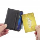 Super Thin Slim Faux Leather Credit Card Case Holder Mini Wallet Id 3 Card Slots