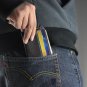 Super Thin Slim Faux Leather Credit Card Case Holder Mini Wallet Id 3 Card Slots