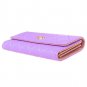 BaoLan Womens Wallets Long Leather Trifold Wallet Ladies Purse Credit Card Holde