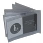 SET of 2 - 6 Page Plastic Wallet Insert for Bifold Billfold SIDE LOAD