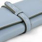Jastore Elegant Lady Women Clutch Wallet Long Purse Leather Wallet (Blue)