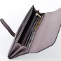 Jastore Elegant Lady Women Clutch Wallet Long Purse Leather Wallet (Blue)