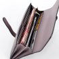 Jastore Elegant Lady Women Clutch Wallet Long Purse Leather Wallet (Blue)