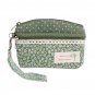 Damara Womens Vintage Sakura Zipper Change Purse,Green
