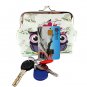 Oyachic 2 Packs Coin Pouch Cute Animal Prints Purse Clasp Closure Clutch Wallet