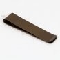 MC1025 Work-utility Mens Brown Stainless Steel Rectangle Silm Money Clip Saddle
