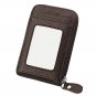Leather Credit Card Holders RFID Blocking Card Case Money Orgnianzer Wallet, Cof