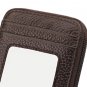 Leather Credit Card Holders RFID Blocking Card Case Money Orgnianzer Wallet, Cof