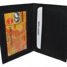 Slim Thin Leather Credit Card Id Mini Wallet Holder Bifold Driver's License Safe