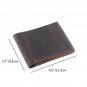 ZENTEII Men Genuine Leather Retro Bifold Wallet