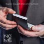 NOM&Auml;� Slim Black Leather Business Card Case Holder - Mens Womens Credit Card Poc