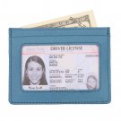 Genuine Leather Minimalist Slim Front Pocket Wallet for Women Men with Card Slot