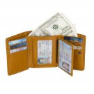 Mens Trifold Genuine Leather Wallet RFID Bloking Card Holder Wallet