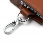 Hipiwe PU Leather Key Case Wallet Unisex Key Holder Wallet Pouch with 6 Hooks Sn