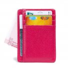 RFID Blocking Wallet - Genuine Leather Mens Minimalist Wallet with ID Window