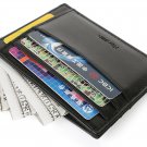 Front Pocket Wallet Minimalist Credit Card Holder Leather Slim Wallet Money Clip