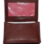 Leatherboss Small Credit Card Holder Wallet with Expandable Pocket - Brown 4" X