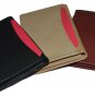 Leatherboss Small Credit Card Holder Wallet with Expandable Pocket - Brown 4" X