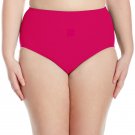Maxine of Hollywood Women's Plus Size High Waist Bikini Bottom with Power Net, S