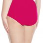 Maxine of Hollywood Women's Plus Size High Waist Bikini Bottom with Power Net, S