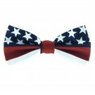 American Flag pre-tie bow tie bowtie usa flag