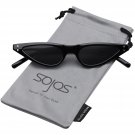 Vintage Clout Goggles Cat Eye Retro Sunglasses Small Fashion Rivet Glasses