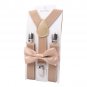 GUCHOL Toddlers Boys Suspenders Bow Tie Set Elastic Adjustable Length Strong Cli