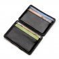 Unisex Slim Leather Card Holder Magic Money Clip Wallet (Red)