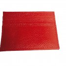 Mens Leather Credit Card Holder (Red)