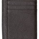 Mens RFID Blocking Leather Minimalist Slim Front Pocket Wallet Coffee