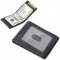Tiding Slim Genuine Leather Front Pocket Wallets Men Money Clip RFID Credit Card