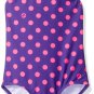 Kanu Surf Toddler Girls' Suzie Polka Dot 1-Pc Swimsuit, Purple, 2T