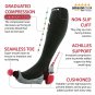Rymora Compression Socks (Cushioned, Graduated Compression, Unisex for Men and W