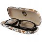 JAVOedge Brown Stamps Print Design Protective Hard Clamshell Eyeglass, Sunglass