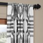 Set 2 Cotton Printed Curtains Long Panels Drapes 84-120 inch Brown, blue, steel