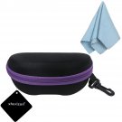 xhorizon FL1 Zipper Shell Sunglasses Glasses Case with Belt Loop, Clip, Plastic