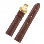 16mm Brown Luxurious Stylish Watch Bracelet for Girls with Black Seaming Gold Bu
