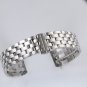 16mm Amazing Luxury Inox Steel SS Watch Bands for Women in Silver Solid Links Cu