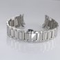 14mm High-Grade Silver Wrist Watch Strap Curved End Solid 316L Stainless Steel w
