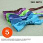DBF2017 Selection Presents Multicoloured Solid Woven Microfiber 5 Bowties Set Sa