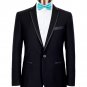 Mens Adjustable Neck Solid Bow Ties Pre Tied Turquoise