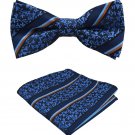SYAYA Men's Jacquard Woven Self Bow Tie Set - Multiple Choice MLD09 (02)