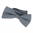 DonDon mens plaid bow tie pre-tied handmade and adjustable checkered chequered b