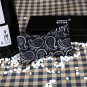 DBA7B12C Black Men Gift Idea Paisley Self-tied Bowtie Christmas Gift Microfiber