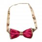 Silk Bowtie: Mens Pre-Tied Bow Tie / Tuxedo Tie - Rose Yellow