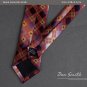 DAE7C01D Orange Purple Easter Thin Neckwear Woven Microfiber Skinny Tie Checkere