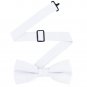 Men's Classic Pre-Tied Formal Tuxedo Bow Tie - White, By S.H Churchill