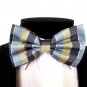 Oliver George Bow-Tie (Blue-Navy-Light Yellow) 2411-D