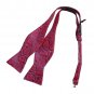 DBA7B12F Red Purple Patterns Bow Tie Microfiber Selection For Mens Self-tied Bow