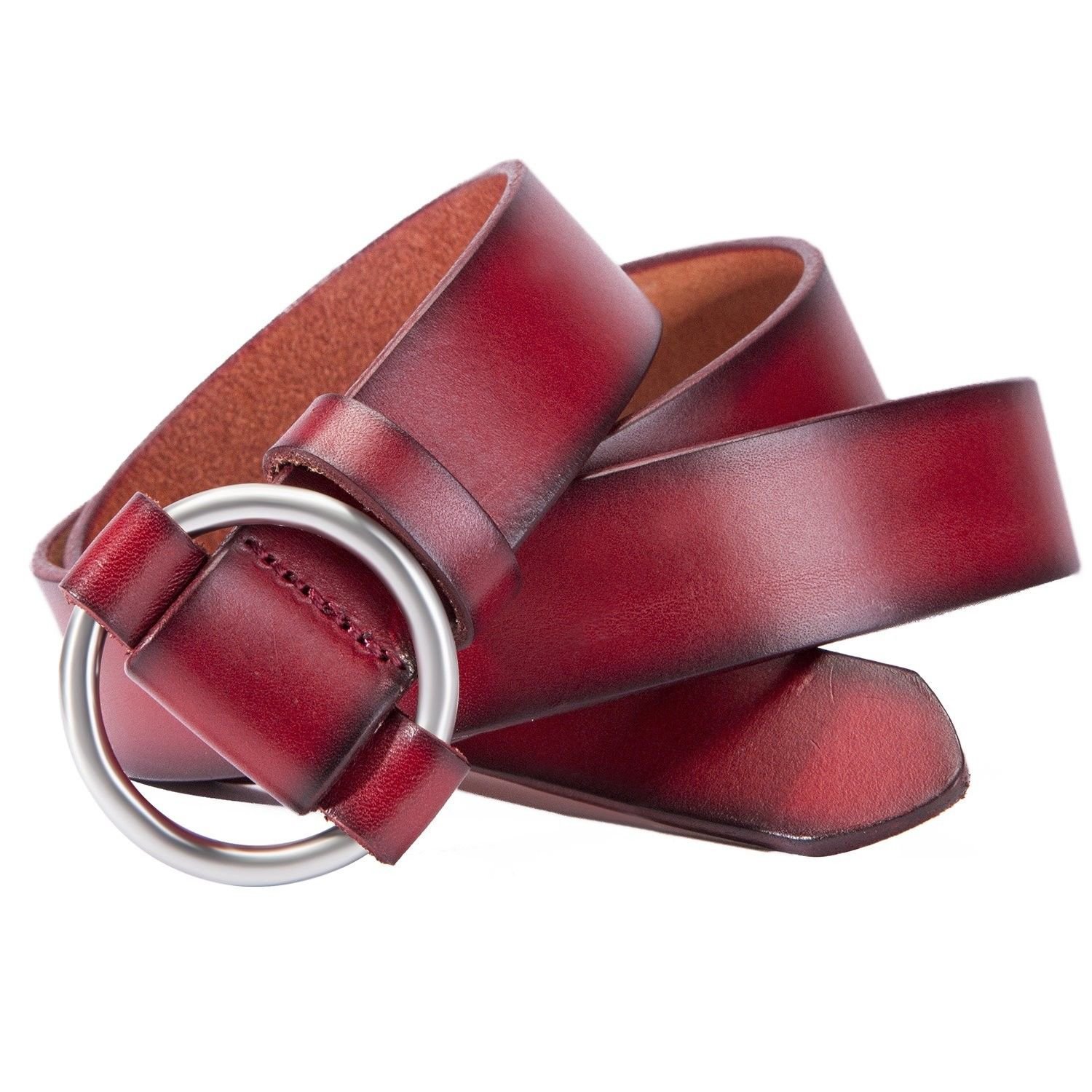 Women's Genuine Leather Belt Stylish Belt Without Hole Vintage Casual Belt